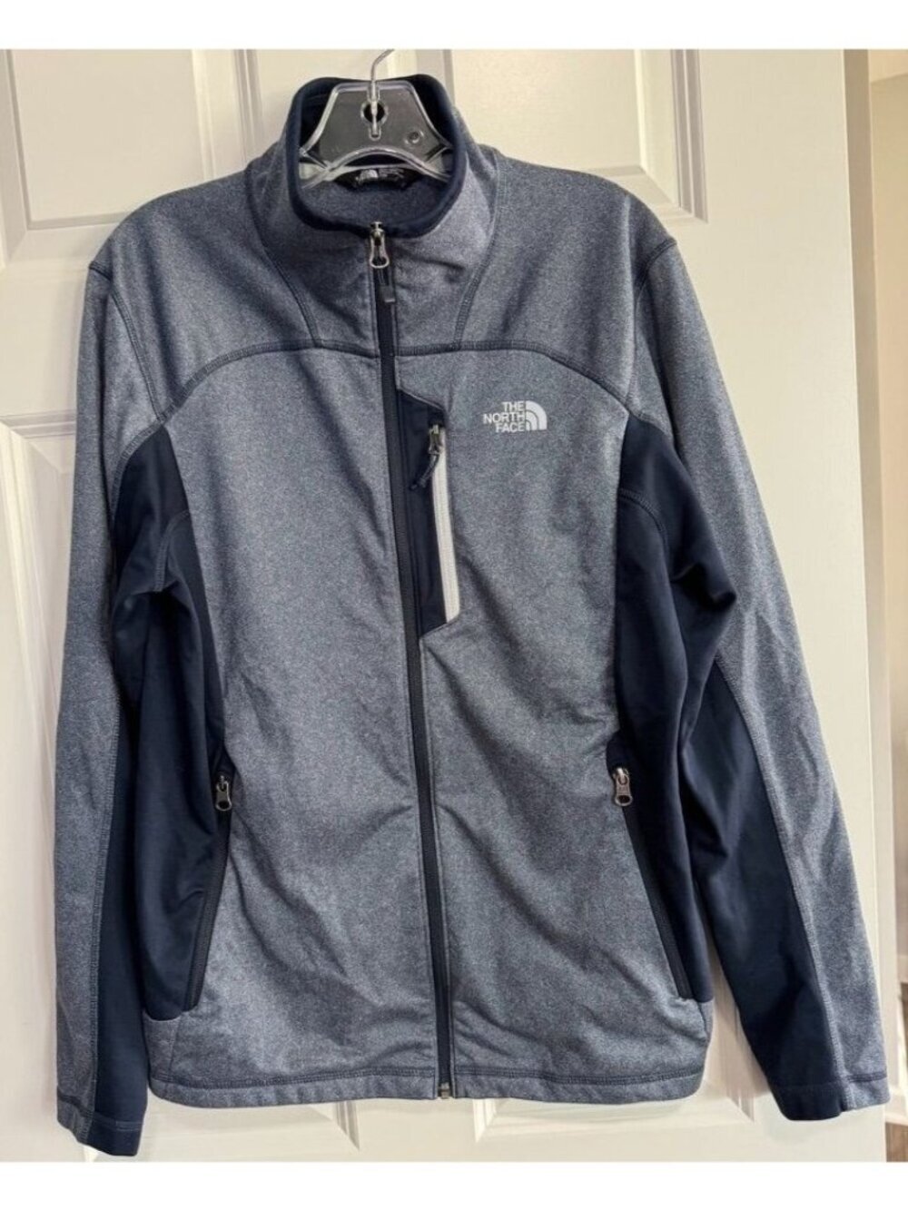 The North Face Cinder Tenacious Jacket Full Zip Prussian Blue Heather Men's M